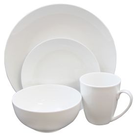 Gibson Home Ogalla 16 Piece Dinnerware Set in Whit