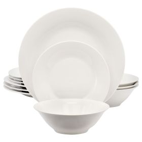 Gibson Home Everyday 12 Piece Round Fine Ceramic D