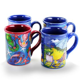 Gibson Home Beachcomber 4 Piece 16 Ounce Stoneware