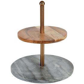 Laurie Gates California Designs Grey Marble and Ac