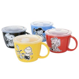 Gibson Peanuts 70th Anniversary 4 Piece Stoneware