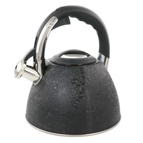 3 Qt SS Tea Kettle w/Handle in Black