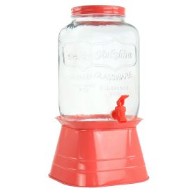 Gibson Home Chiara 2 Gallon Glass Mason Jar Dispen