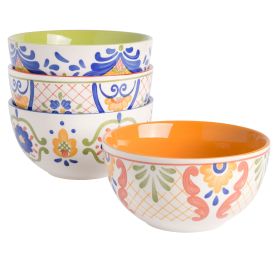 Laurie Gates Tierra 4 Piece 6 Inch Stoneware Cerea