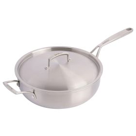 Babish 5 Quart Stainless Steel Tri-Ply Saute Pan W