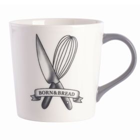 Babish 17 Ounce Fine Ceramic Born & Bread Mug in W