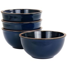 Gibson Elite Dumont 4 Piece Terracotta Bowl Set in
