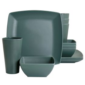 Gibson Home Grayson Melamine 12 Piece Square Dinne