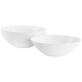 Gibson Ultra Patio 4 Piece Tempered Opal Glass Cer