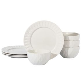 Gibson Home Fine Ceramic 8 Piece Dinnerware Set in