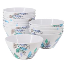 Gibson Home Tropical Sway Vineyard 12 Piece 6 Inch