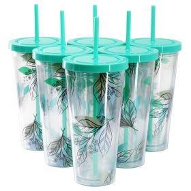 Gibson Home Tropical Sway Vineyard 6 Piece 24 Ounc