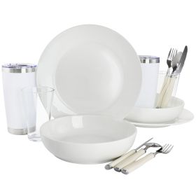 Gibson Home Nobella 14 Piece Fine Ceramic Dinnerwa