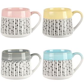 Gibson Home Palmridge 15oz 4 Piece Stoneware Coffe