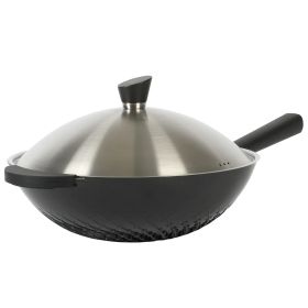 Kenmore Eugene 13 Inch Nonstick Cast Alumium Wok w