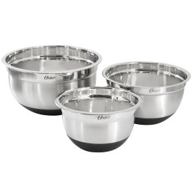 Oster Oswalt 3 Piece Mixing Bowl Set with Non-Slip