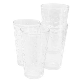 Gibson Home 4 Piece 16 Ounce Bubble Glass Tumbler