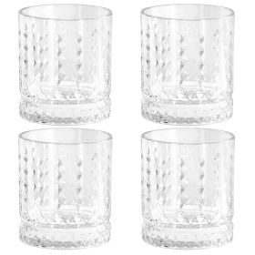 Gibson Home 4 Piece 13 Ounce Teardrop Embossed Dou