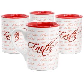 Gibson Home Inspirational Words Faith 4 Piece 16 O