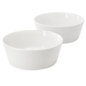 Gibson Home 2 Piece 6.75 Inch Round Fine Ceramic S