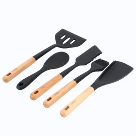 Oster Marion 5 Piece Silicone and Wood Kitchen Too