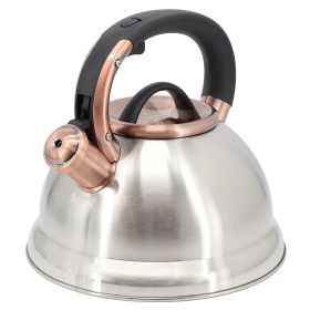 Flintshire 2.2 Qt. SS Whistling Tea Kettle in Silver