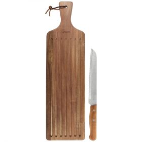 Gibson Elite 2 Piece Acacia Wood Serving Board and