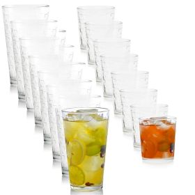 Gibson Home Great Foundations 16 Piece Tumbler and