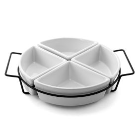 Gibson Gracious Fine Ceramic Dining Four Section T