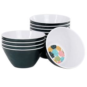 Gibson Home Tropical Sway 12 Piece 6 Inch Melamine