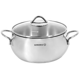 Tombik 7.1 L SS Casserole in Polished Silver