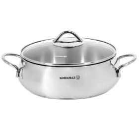 Korkmaz Tombik 3.6 Liter Stainless Steel Low Casse