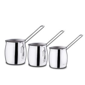 Korkmaz Tombik 3 Piece Stainless Steel Turkish Cof