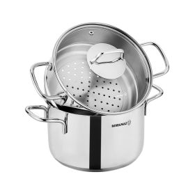 Korkmaz Perla 3 Piece 6.9 Liter Stainless Steel Ca