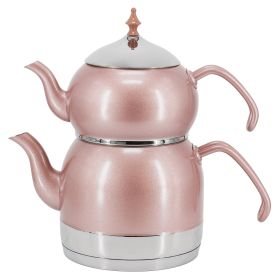 Rena 1.1 L Tea Pot & 2.4 L Kettle Set in Pink