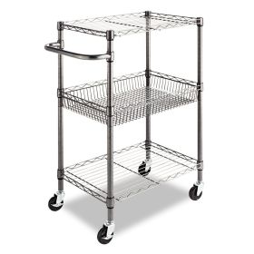 3-Tier Metal Kitchen Cart / Utility Cart with Adju