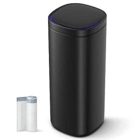 Black Motion Sensor Stainless Steel 13 gallon Tras