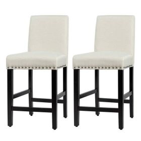 Set of 2 Modern Kitchen Dining Barstools w/ Black