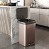 13-Gallon Copper Gold SS Step Trash Can w/Soft Close Lid