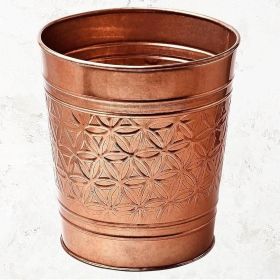 Bathroom Bedroom Metal Trash Can Waste Basket in C