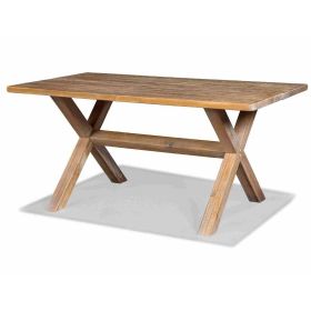 Modern Farmhouse Solid Pine Wood Dining Table in D