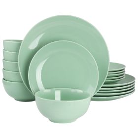 Elama Luna 18 Piece Porcelain Dinnerware Set in Mi
