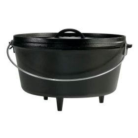 8-Quart Deep Seasoned Cast Iron Dutch Oven with Li
