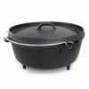 6-Quart Durable Cast Iron Dutch Oven with Lid and