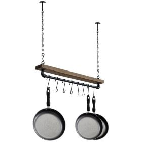 FarmHome Rustic Industrial 8 S-Hooks Ceiling Mount
