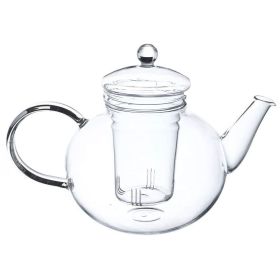 Borosilicate Glass 1.32 Quart Teapot with Removabl