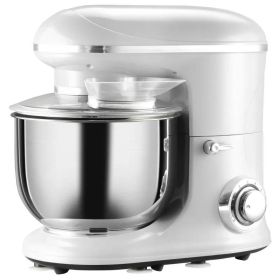 Silver SS Tilt 600W Electric Mixer 6QT