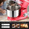 Red SS 6 Quart Bowl Tilt 600W Kitchen Mixer