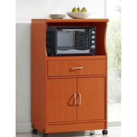 Mahogany Wood Finish Kitchen Cabinet Microwave Car