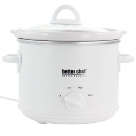 3 Qt. Round Slow Cooker w/Removable Stoneware Crock in White